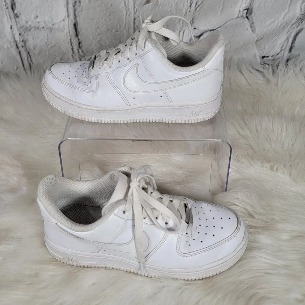 Nike‎ Af1 Air Force 1 Low Top White Sneakers